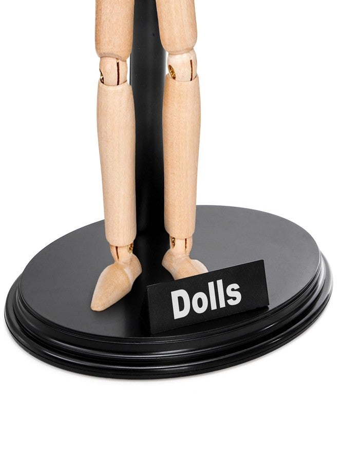 Cedilis 5 Pack Action Figure Stands, Black Doll Holder Stand, 1/6 Scale Figures Display Stand for 12 Inch Figures, Adjustable Height - Image 5